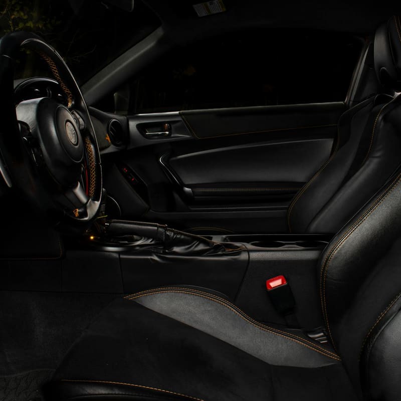 Luxury leather interior with fresh conditioning